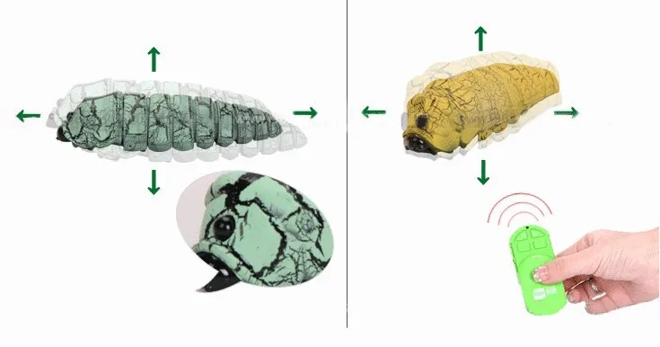 Электронный Питомец креативный симулятор дистанционного управления RC жуки гусеница еда насекомое игрушка модель хитрый розыгрыш Кэри детская игрушка для подарка