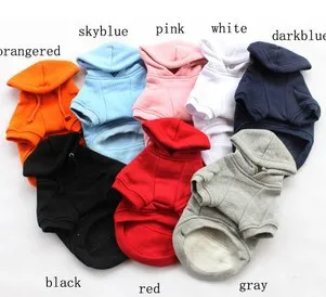 

Pet supplies Fashion winter large dog clothes dachshund Solid Color dog Dog Hoodies free shipping