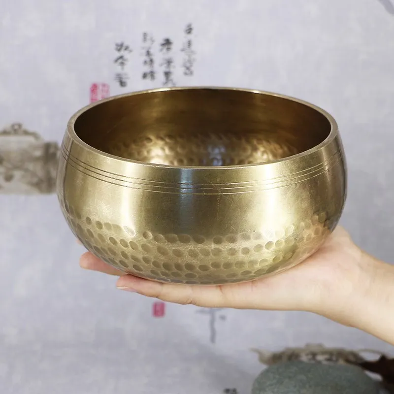 Тибетская Поющая чаша декоративная-настенная посуда для дома буддизм украшение Дхарма монахи лама принадлежности чакра непальская чашка ручной работы