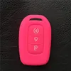 3 button Silicone rubber car key cover case for Renault Duster Megane Duster Sandero Kangdoo Captur Twingo key ► Photo 2/6