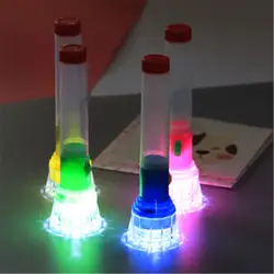 1 шт. Творческий Портативный прозрачный Пластик мини электронный фонарик модель игрушки высокое качество