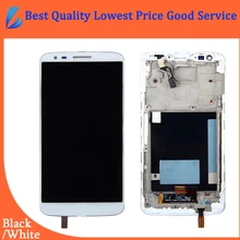 LL TRADER Quality AAA Replacement Parts For LG G2 D802 LCD Display Touch Screen with Digitizer Assembly Frame+Free shipping+Tool