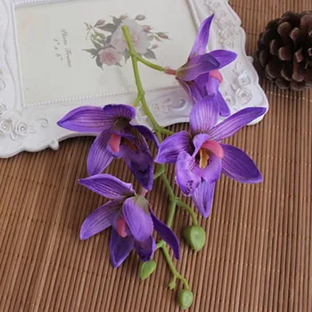 

4Heads/PCS,Artificial Silk Phalaenopsis,Vanda Orchid,Stems Of 19CM,DIY Orchids Arrangements For Table Bouquet,Wedding Decoration
