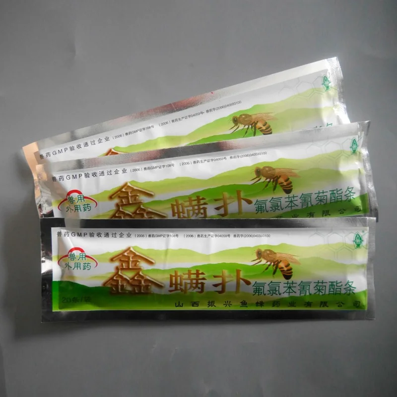 20pcs Beekeeping Mite Killer Tool Set Pest Control Varroa Strip Pack