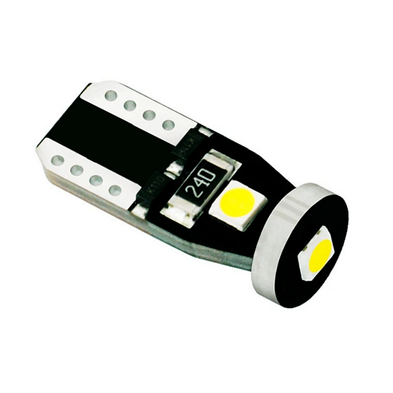 10 шт. T10 3 SMD 3030 светодиодный автомобильные Габаритные фонари W5W 194 168 192 3SMD светодиодный Двери Автомобиля светильник лампы для чтения купола лампочки Canbus без ошибок