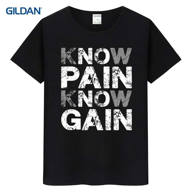 Рок футболка 2017 No Pain no gain Мужская ММА gymer Бодибилдинг мотивация оптом Летняя