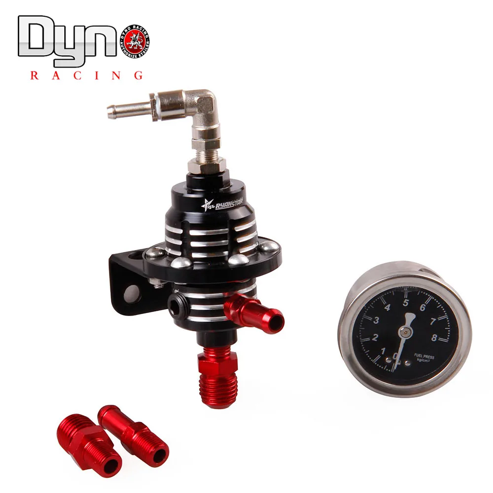 

Free Shipping Ryanstar Adjustable Fuel Pressure Regulator Kit Type S With Black Gauge