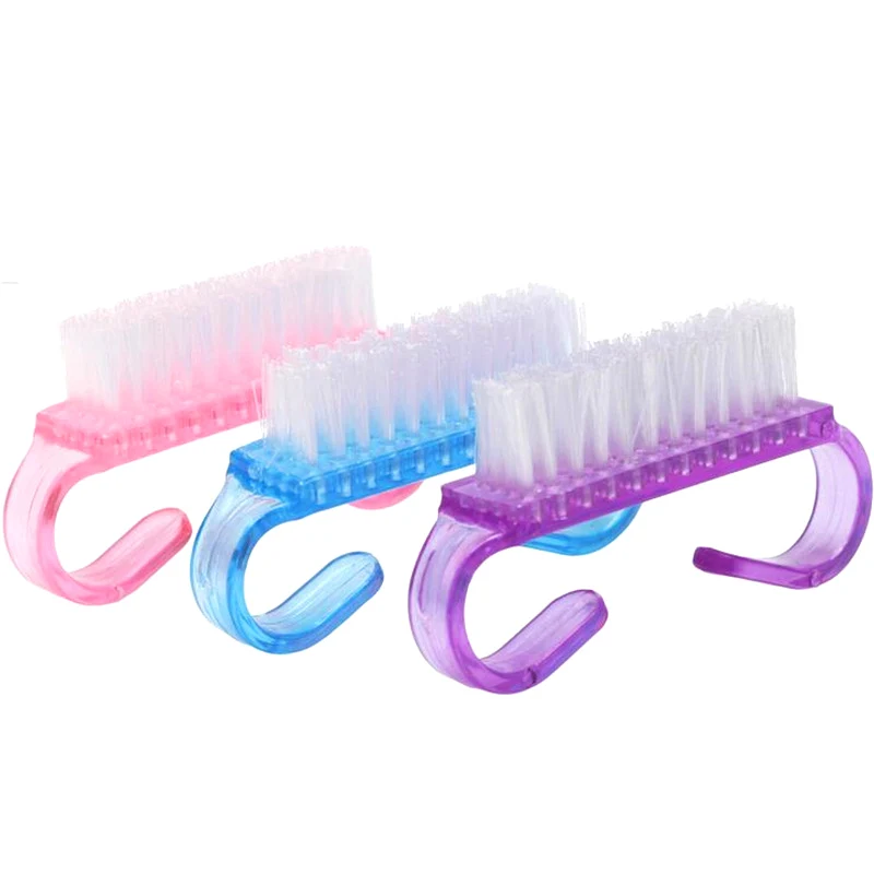 

5pcs Hot sales Nail Cleaning Clean Brush Tool File Manicure Pedicure Soft Remove Dust Small Angle Clear Tools Sets Random Color