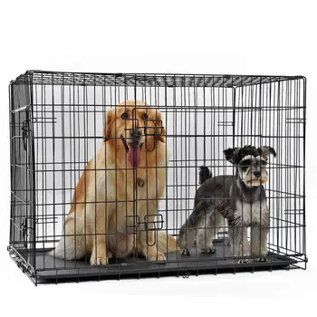 

Domestic Delivery Dog House S-2XL Suitable Small-Large Dog Cages Iron Super Firm Breathable Foldable Cat Cage With Handle