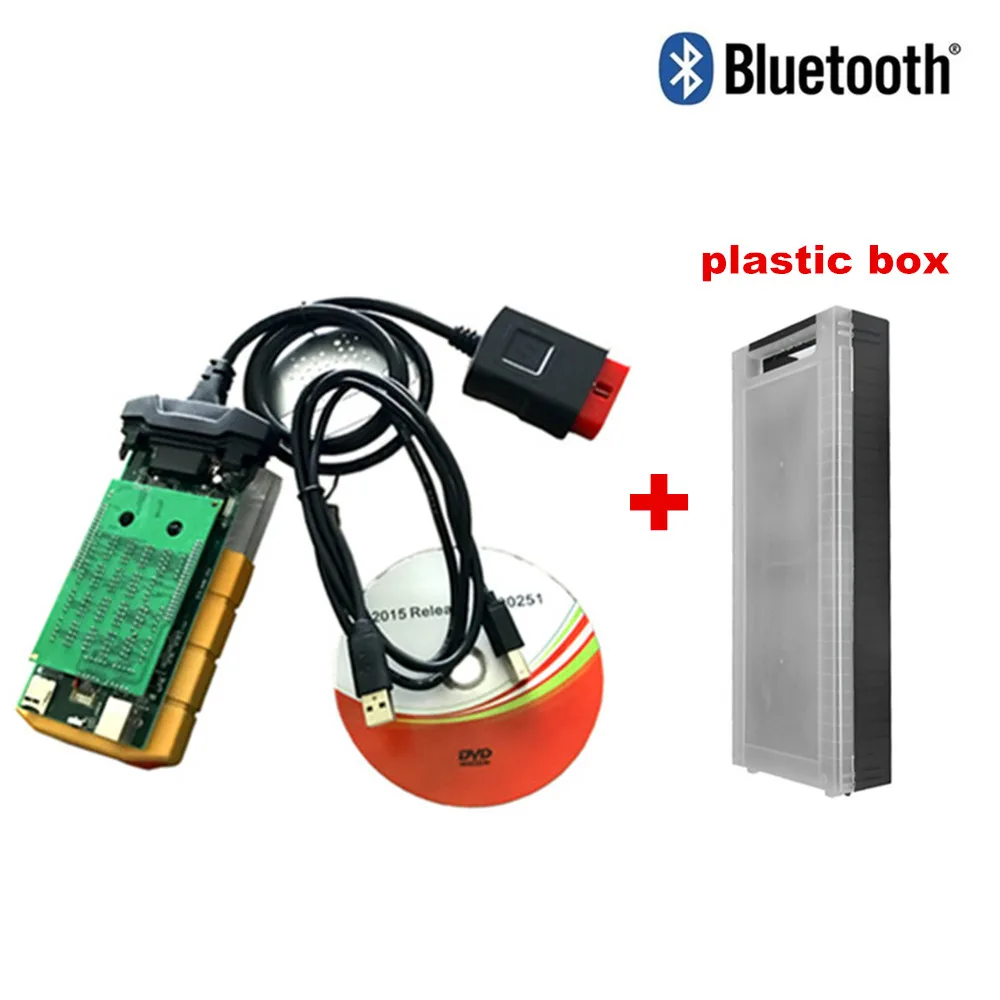 

Golden TCS CDP PRO Plus For OBD OBD2 Support More Cars New Vci Diagnostic Tool +2015.R3 With Keygen Scanner+Plastic Box