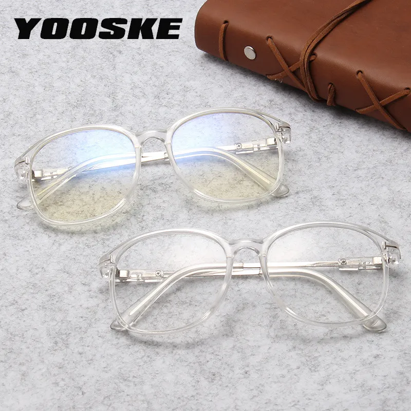 

YOOSKE Classic Women Transparent Glasses Optical Glasses Frames Men Retro Clear Lens Eyeglasses Big Frame Spectacle Unisex