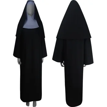 

Women the Nun 2018 film Valak cosplay costume robe Halloween horror make-up carnival costume comic-con outfit toys