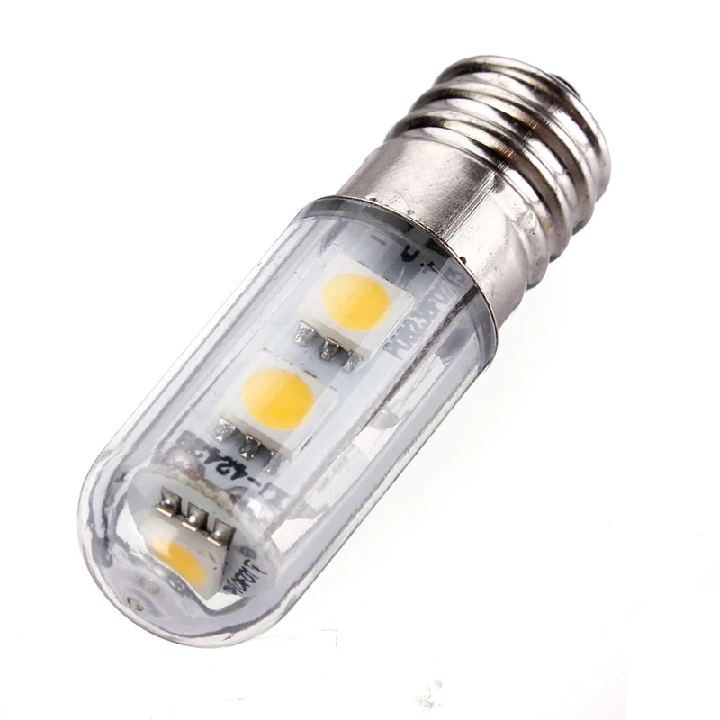 Высокое качество E14 1 Вт 5050 SMD 7 светодиодный белый теплый белый свет кровать холодильник светильник Spotlight Спальня лампы 220-240 В