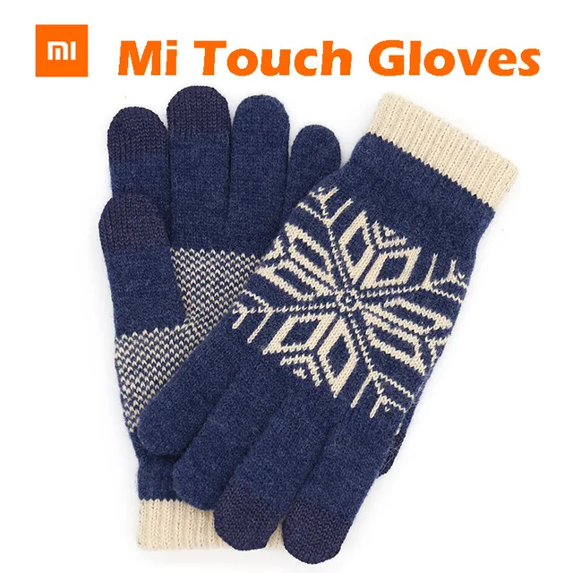 Original Xiaomi Finger Screen Touch Gloves Winter Warm Wool Gloves For iphone 6s Xiaomi Touch Screen Phone Tablet Cash Machine