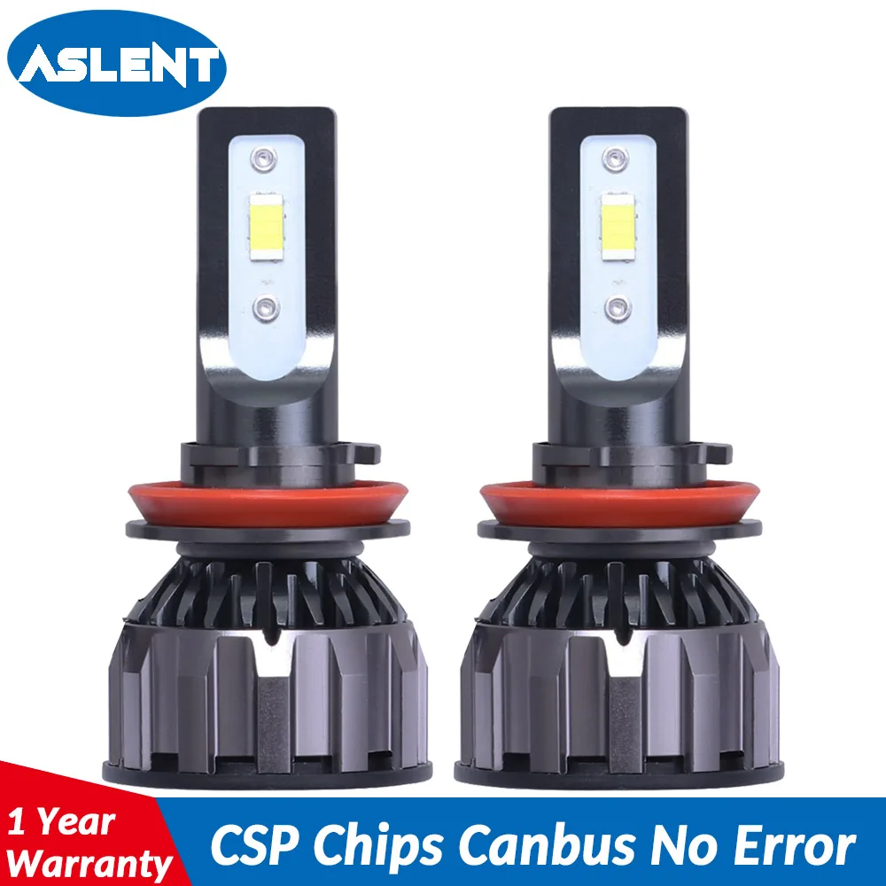

ASLENT 18000LM H11 H1 H4 H7 LED Canbus No Error Car Headlight Bulbs 90W 6500K 9004 9007 9005 9006 H8 Auto Lamp Fog Lights 12V