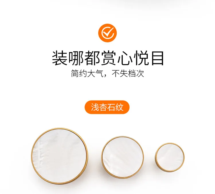 Round Marble brass cabinet pullsKitchen Drawe (22)