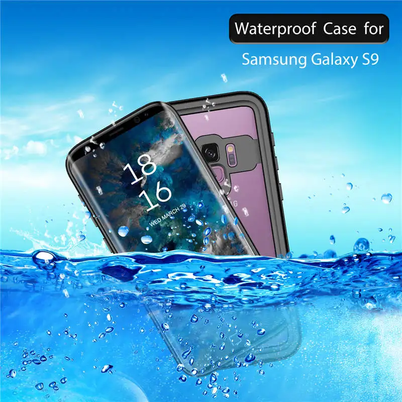 Водонепроницаемый чехол для Samsung Galaxy S9 IP68 противоударный Прозрачный подводного