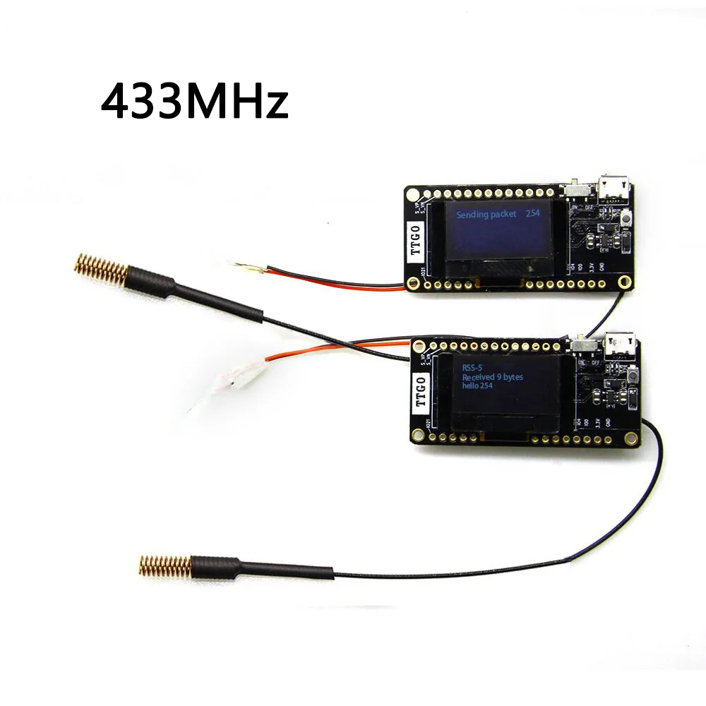 2 шт./партия TTGO LORA32 V2.0 868/915Mhz ESP32 LoRa OLED 0,96 дюймов синий дисплей sd-карта ESP-32 Wi-Fi модуль Bluetooth