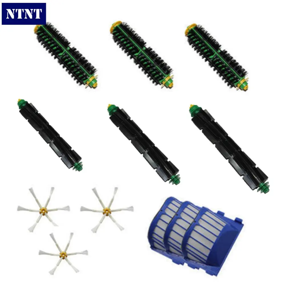 

NTNT Free Post New Flexible beater bristle Side Brush Filter kit For iRobot Roomba 500 Series
