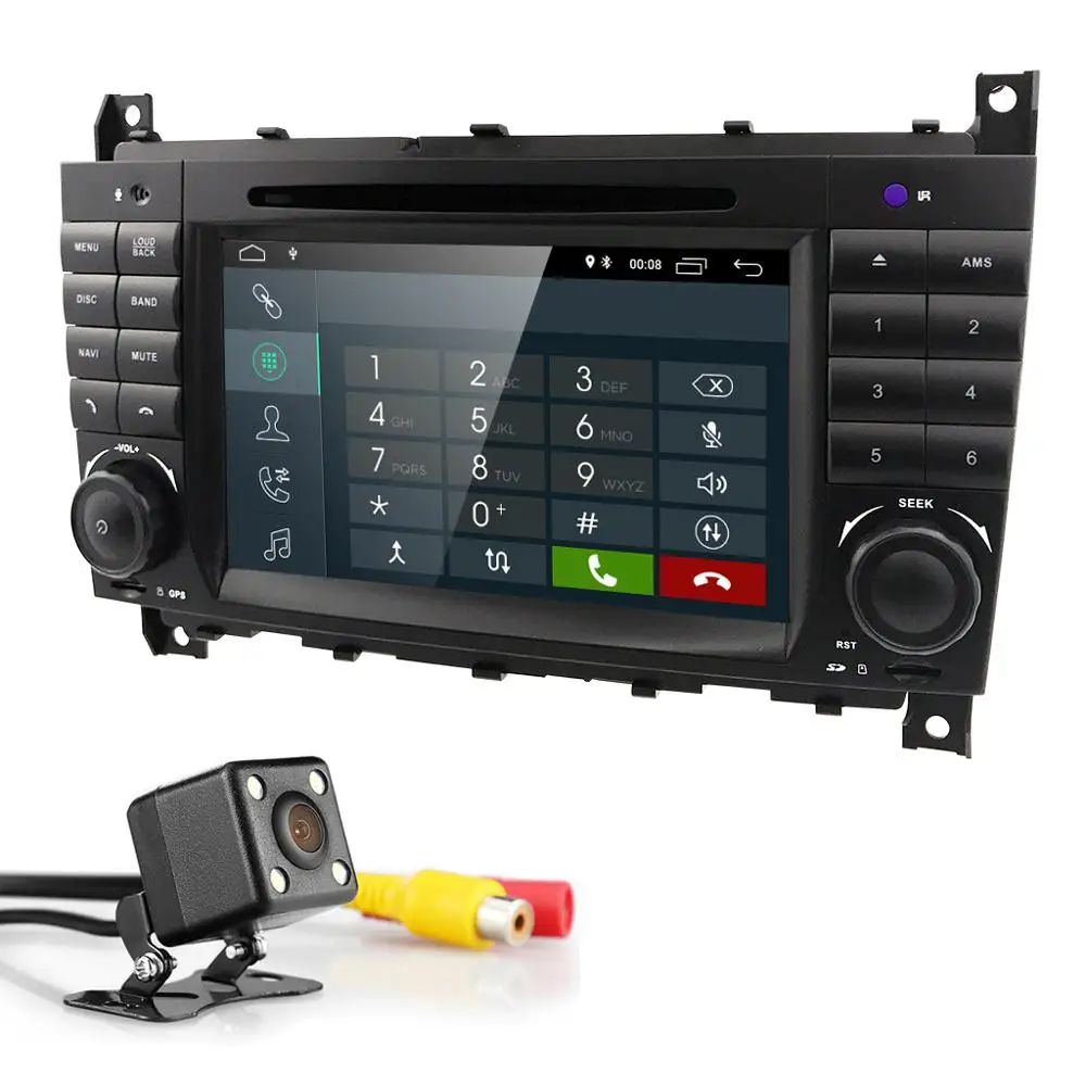 DSP ips 4 Core 4G 2 Din Android 9 Автомобиль Радио DVD мультимедиа gps для Benz W209 W203 C180 C200 C220 C230 C240 C250 C270 W463 OBD2