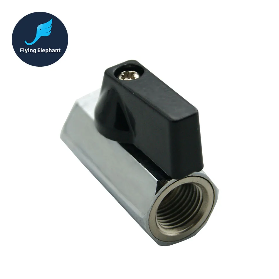 G1/4'' Mini Silver ball Water Cooling Valve part for waterway control