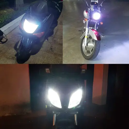 RXZ 2pcs P15D H6M LED Motorcycle Headlight DC12V PX15D Motorcycle Head Lamp white Fog Light DRL Daytime Running Lights 12v - Image 6
