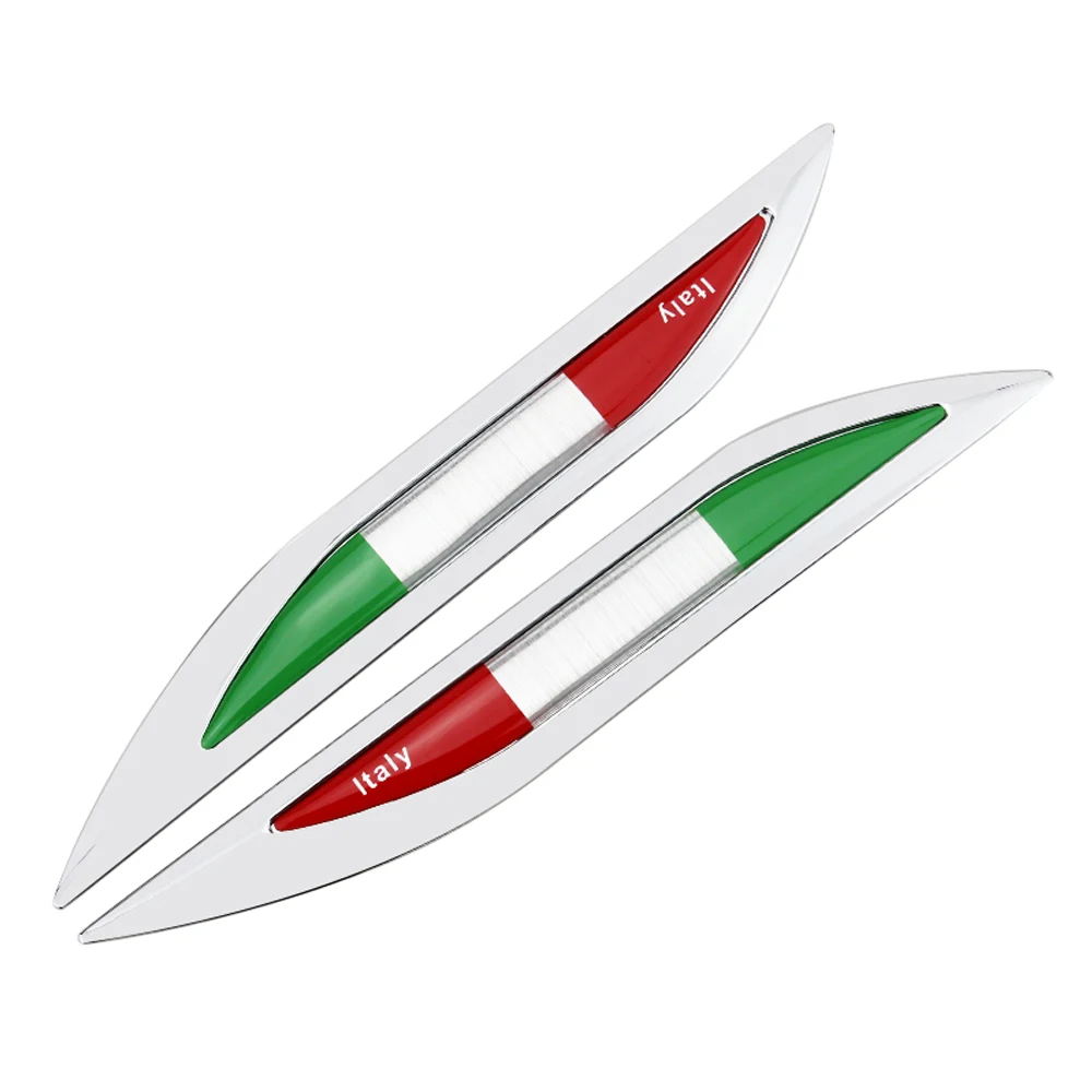 

Car Accessories USA Italy Flag Fender Stickers Emblem Trunk Decal for Volkswagen Toyota Mercedes Benz Lincoln Jeep Ford Dodge