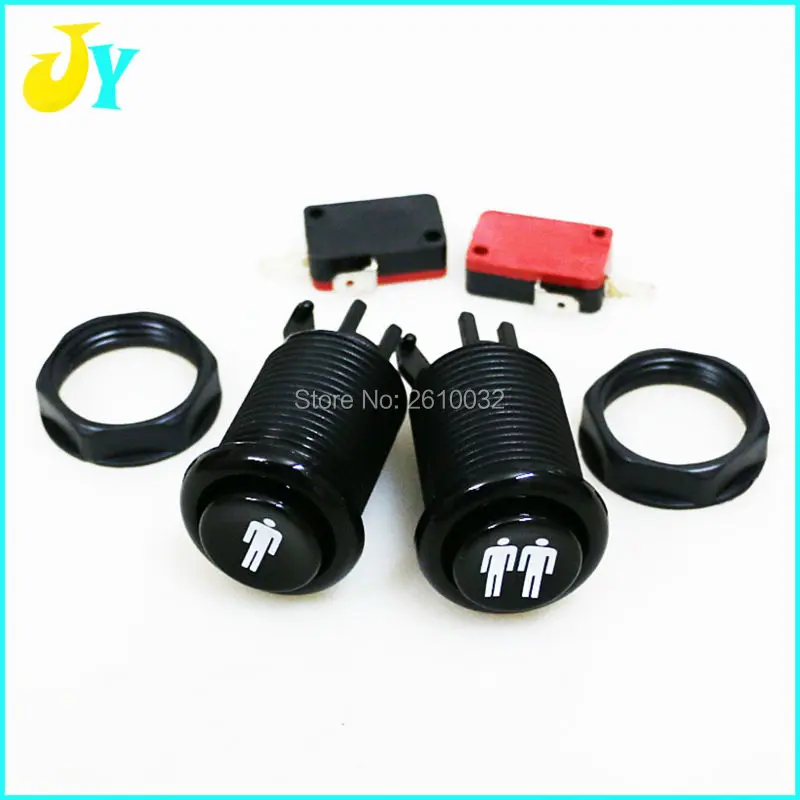 

HAPP style Arcade Push Button American Style Switch button Durable Multicade MAME Jamma Game Long Switch Mult-color