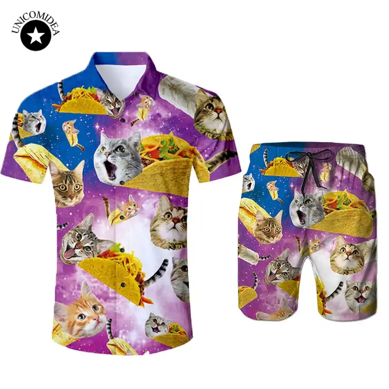 cat taco hawaiian shirt
