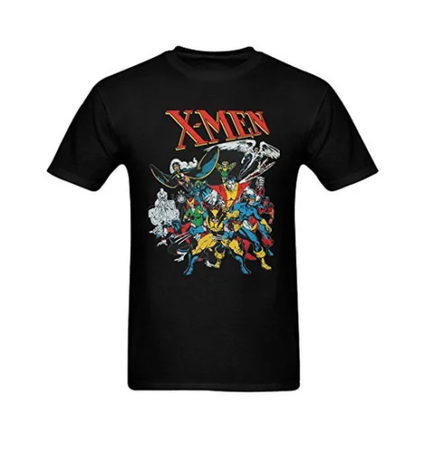 Men's Cotton Graphic Tee Print T-Shirt - X-Men Men T shirt Short Sleeve Print Casua Print T Shirt For Men 2019