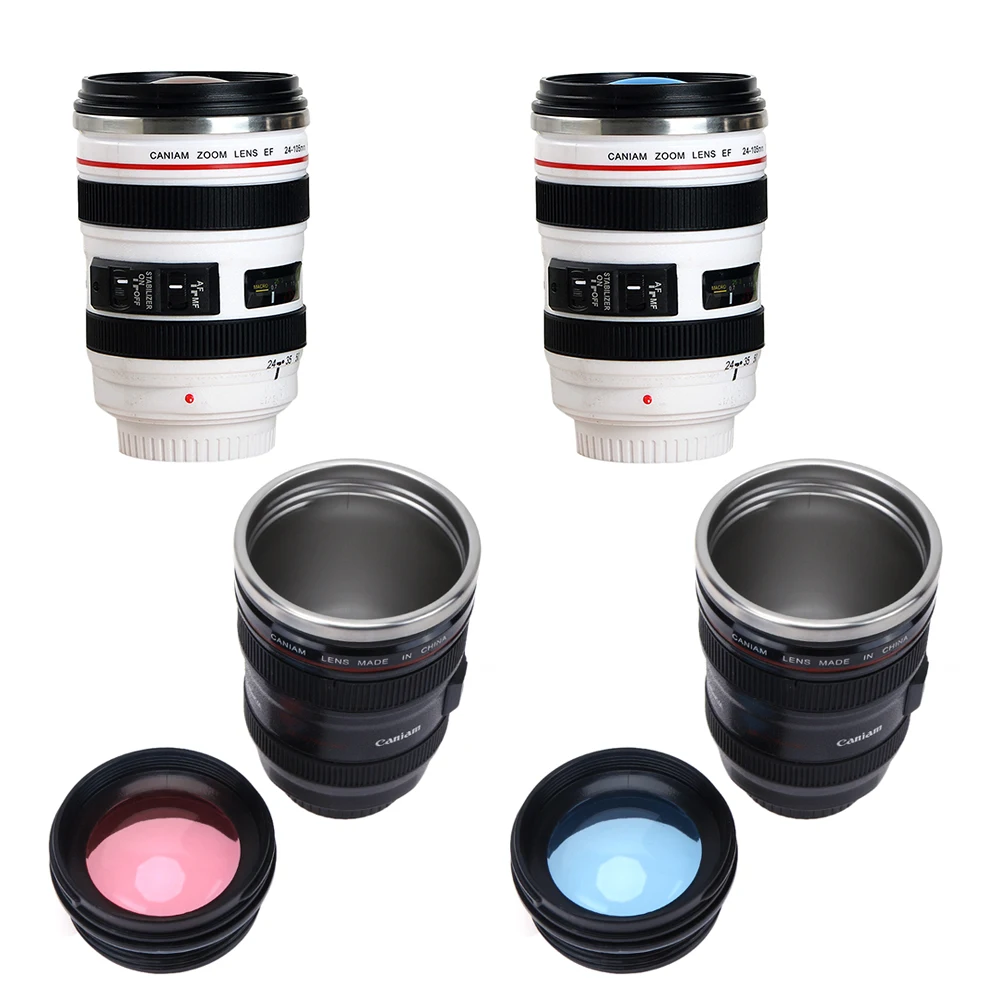 camera lens flask