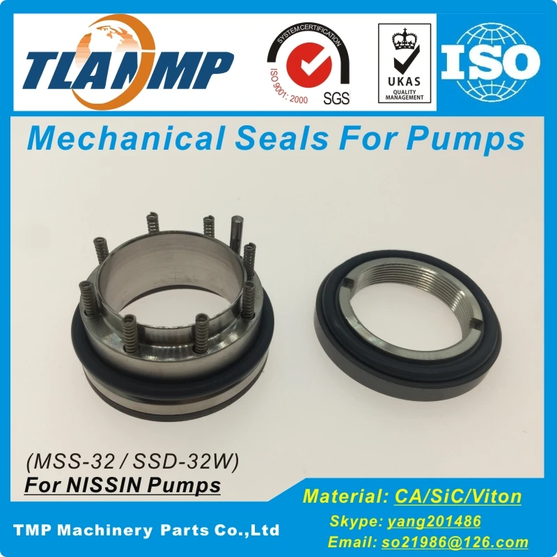 NISSIN pump mechanical Seals MSS-32 SSD-32W  1