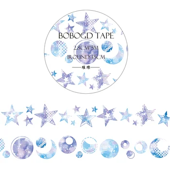 

2.8cm wide Dreamstar moon Decoration Washi Tape DIY Planner Scrapbooking Masking Tape Escolar