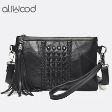 Aliwood Fashion Diamond embroidery Women bag Genuine Leather Messenger Bags Rivet Crossbody bags Women Clutches Shoulder Bags Aliwood Fashion Diamond embroidery Women bag Genuine Leather Messenger Bags Rivet Crossbody bags Women Clutches Shoulder Bags