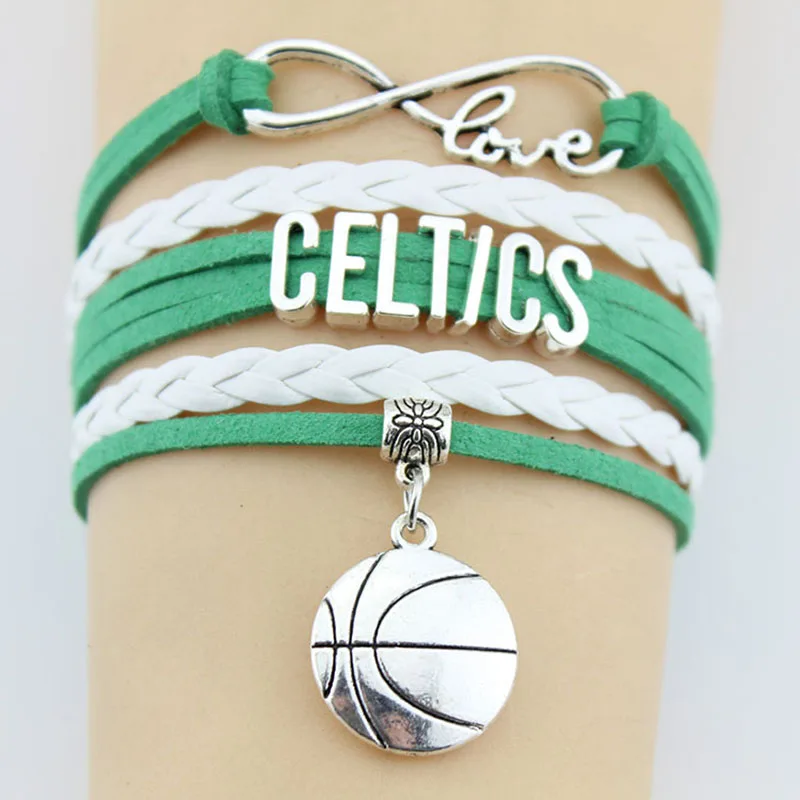 Браслет Infinity Love Celtics кожаный плетеный браслет ручной работы для женщин и мужчин |