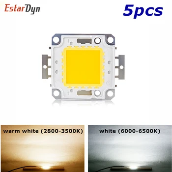 

5pcs 20W LED CHIP Integrated High Power Lamp Beads white/warm white 600mA 32-34V 1600-1800LM 24*40mil Taiwan Huga Chip