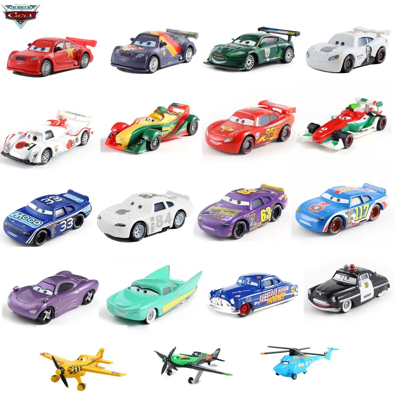 

Cars Disney Pixar Cars 2 3 Lightnig McQueen Mater Jackson Storm Ramirez 1:55 Diecast Metal Alloy Car Model Toy For Kid