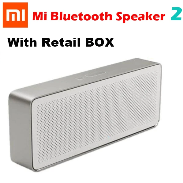 Xiaomi динамик квадратная коробка 2 новейший Xiaomi Bluetooth 4,2 динамик 2 музыка стерео портативный высокое качество звука - Цвет: With Box