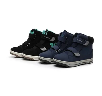 

NEW 2018 Boys & Girls Snow Boots Children Cotton Shoes With Wool Fashion Waterproof Wearable Winter Kids Shoes For -30 Celsius