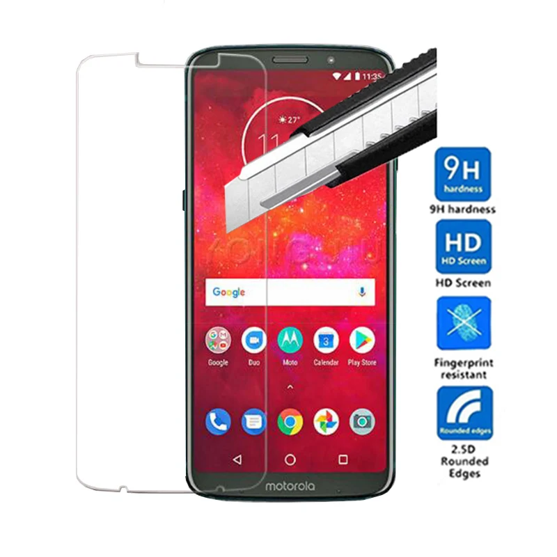 9H 2.5D Tempered Glass For Motorola MOTO Z3 Play Protective film Explosion-proof Screen Protector | Мобильные телефоны и