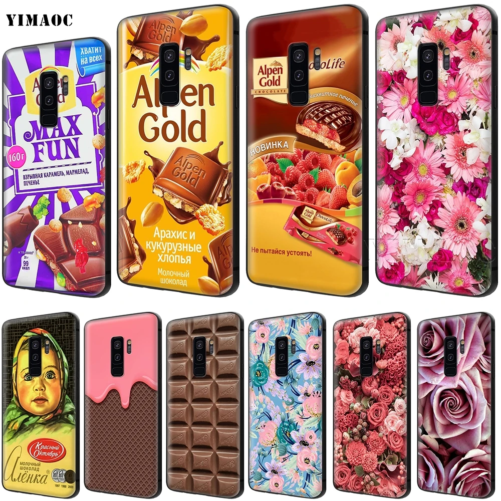

YIMAOC Alenka Alpen Gold Chocolate Soft Silicone Case for Samsung Galaxy S6 S7 Edge S8 S9 Plus A3 A5 A6 Note 8 9