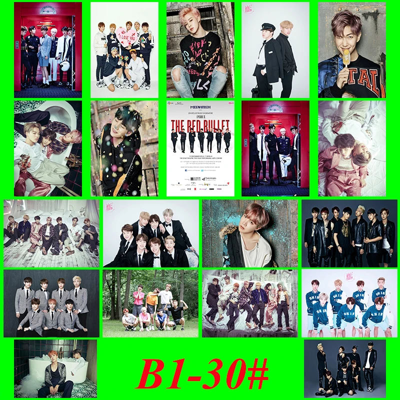 B1-30# BTS Classic Band Series 2 стикер 20/шт ПВХ Коллекция ноутбуков подарок домашний декор холодильник Стайлинг смешанные наклейки s