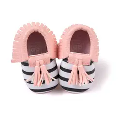 Прекрасный ребенок обувь с бахромой для мальчиков и девочек Мягкие Мокасины Prewalkers малышей обувь Bebes Sapatos Chaussures 11 12 13 см
