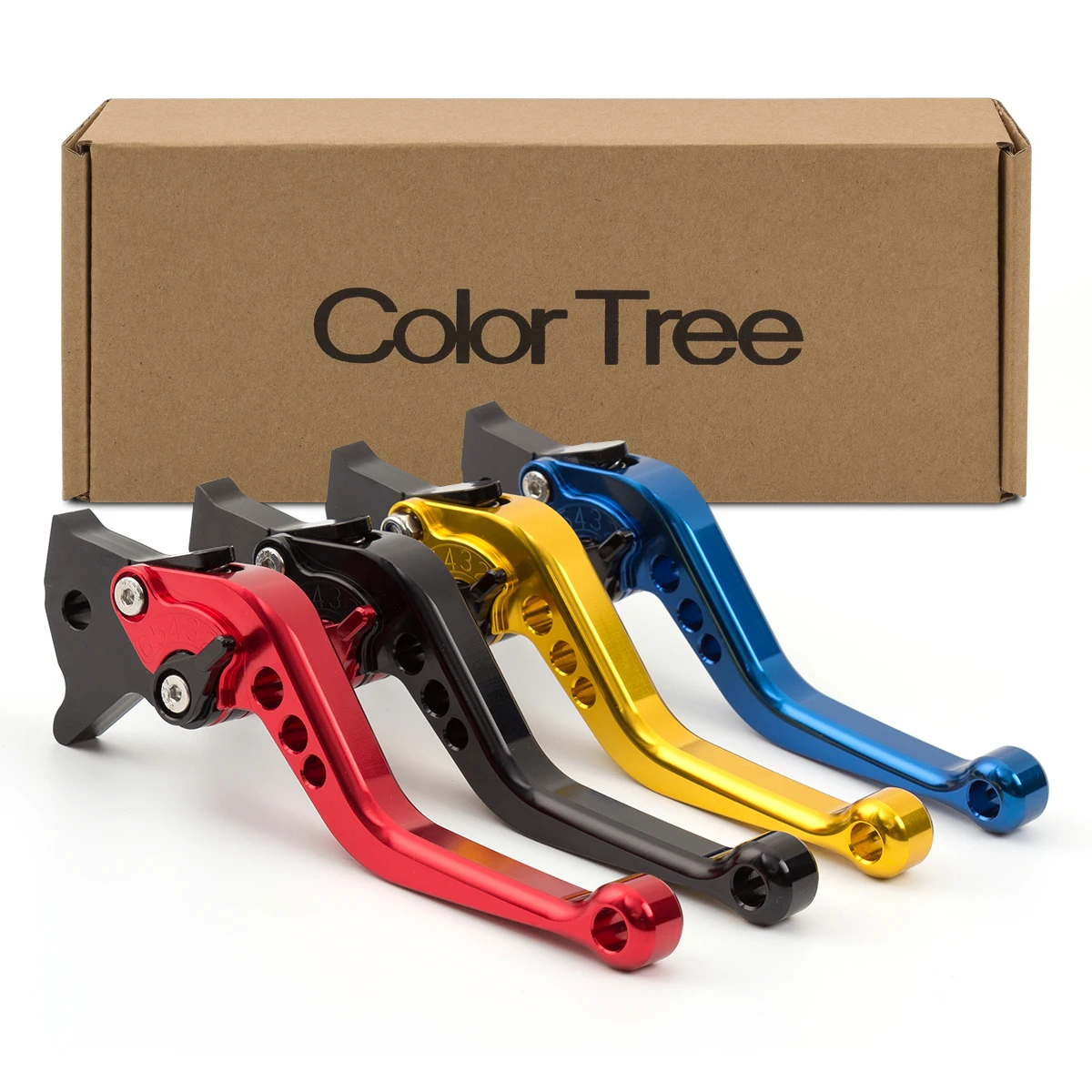 CNC Aluminum Black with Red Short Adjustable Brake Clutch Lever For