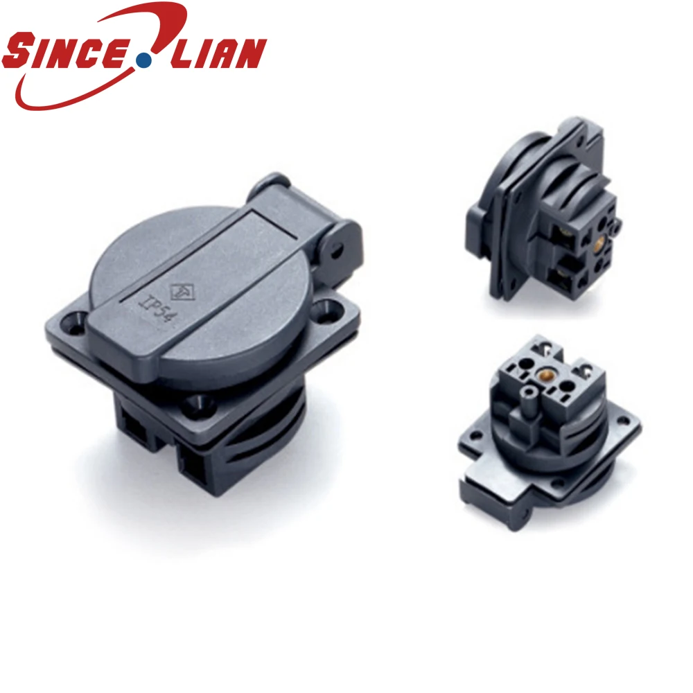 10pcs E-013 German waterproof socket European wiring Korean power standard with cover | Обустройство дома