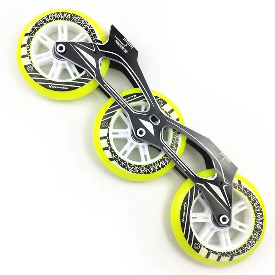 

260mm Frame & 3 * 110 mm 85A Wheels & Bearings for Inline Speed Skating Skates Base for Adult Kids Men Women Skates Basin DJ67
