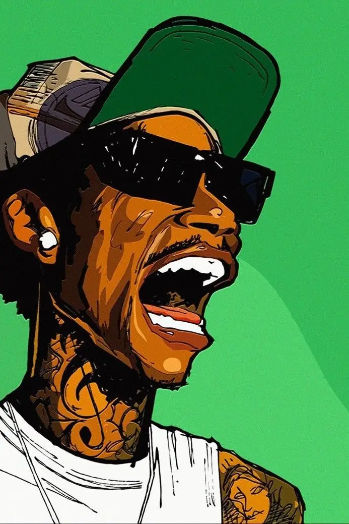 Home Decor Wiz Khalifa - Music Rapper 2-Silk Art Poster Wall Sicker Decoration Gift