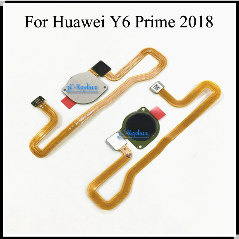 

Gold/Black/Blue Fingerprint Scanner For Huawei Y6 Prime 2018 Touch Sensor Home Button Return Flex Cable
