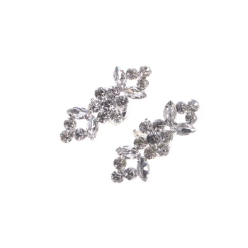

2Pcs Of 1 Pack Rhinestone Shoes Buckle Fashion Elegant Shoe Clips For Decorating