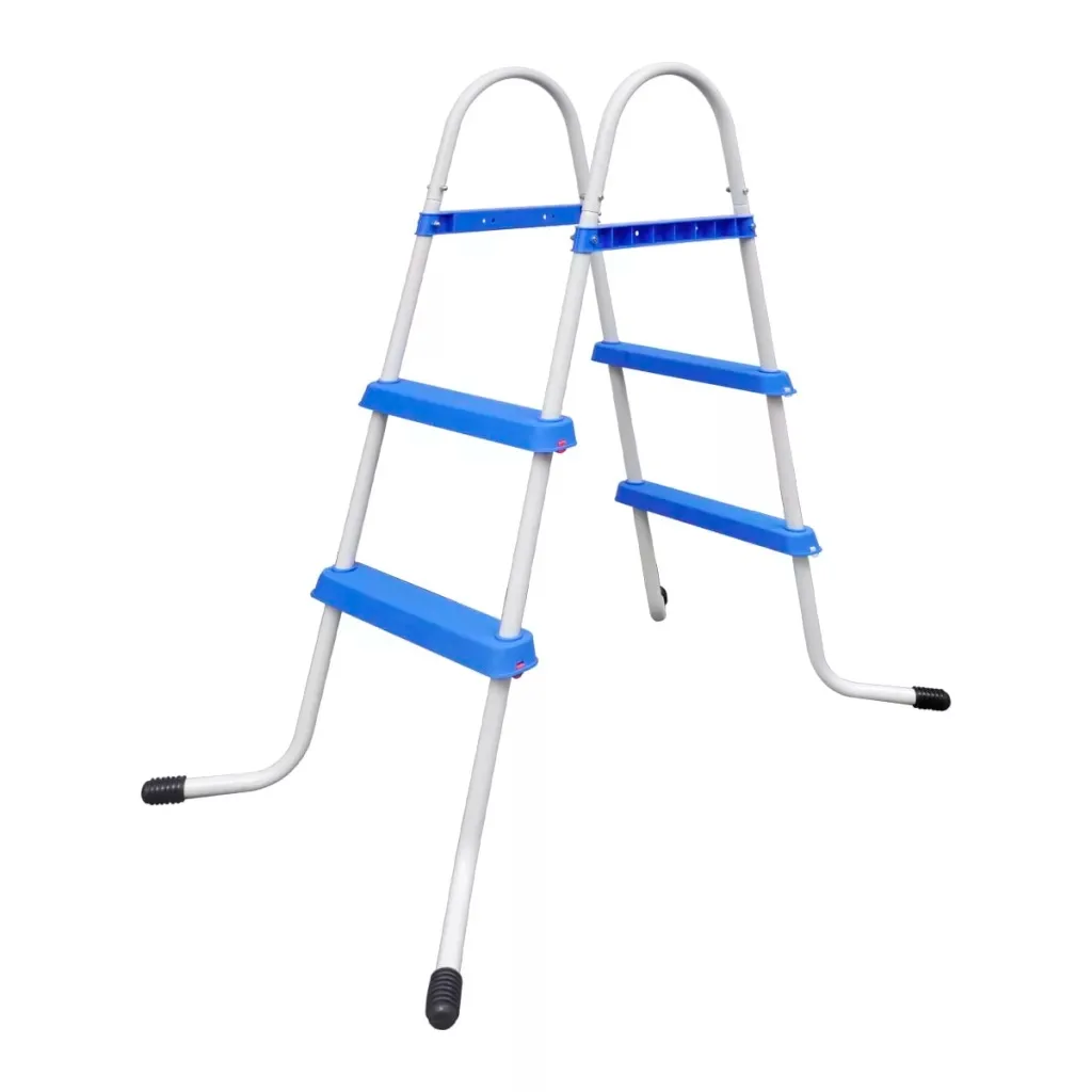 

VidaXL Non-Slip Steps Steel Frame Pool Ladder For Swimming Pool Max Height 84cm Laminated Swimming Pool Swimming Pool Accessary